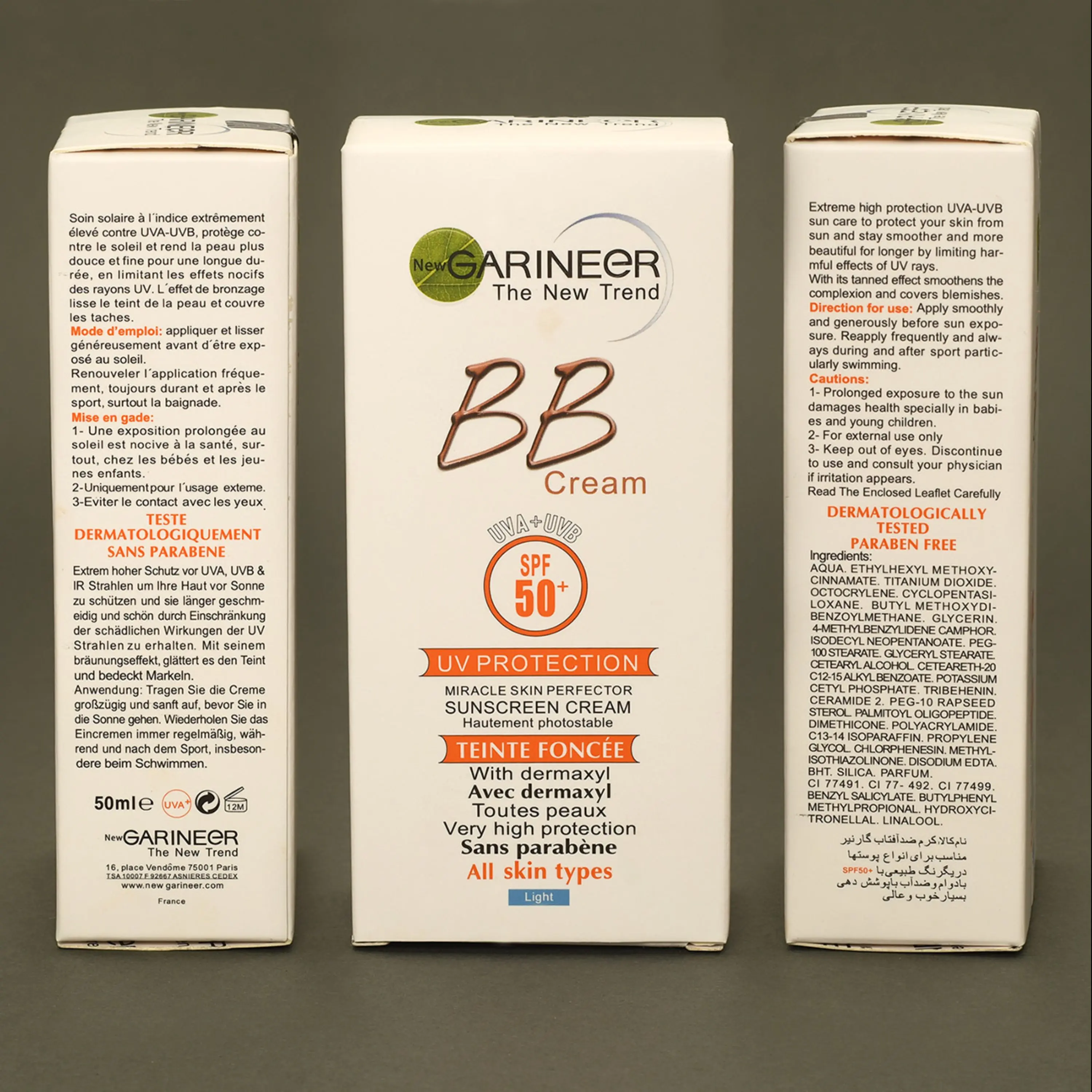 بی بی کرم گیاهی گارنیر GARNIEeR SPF50