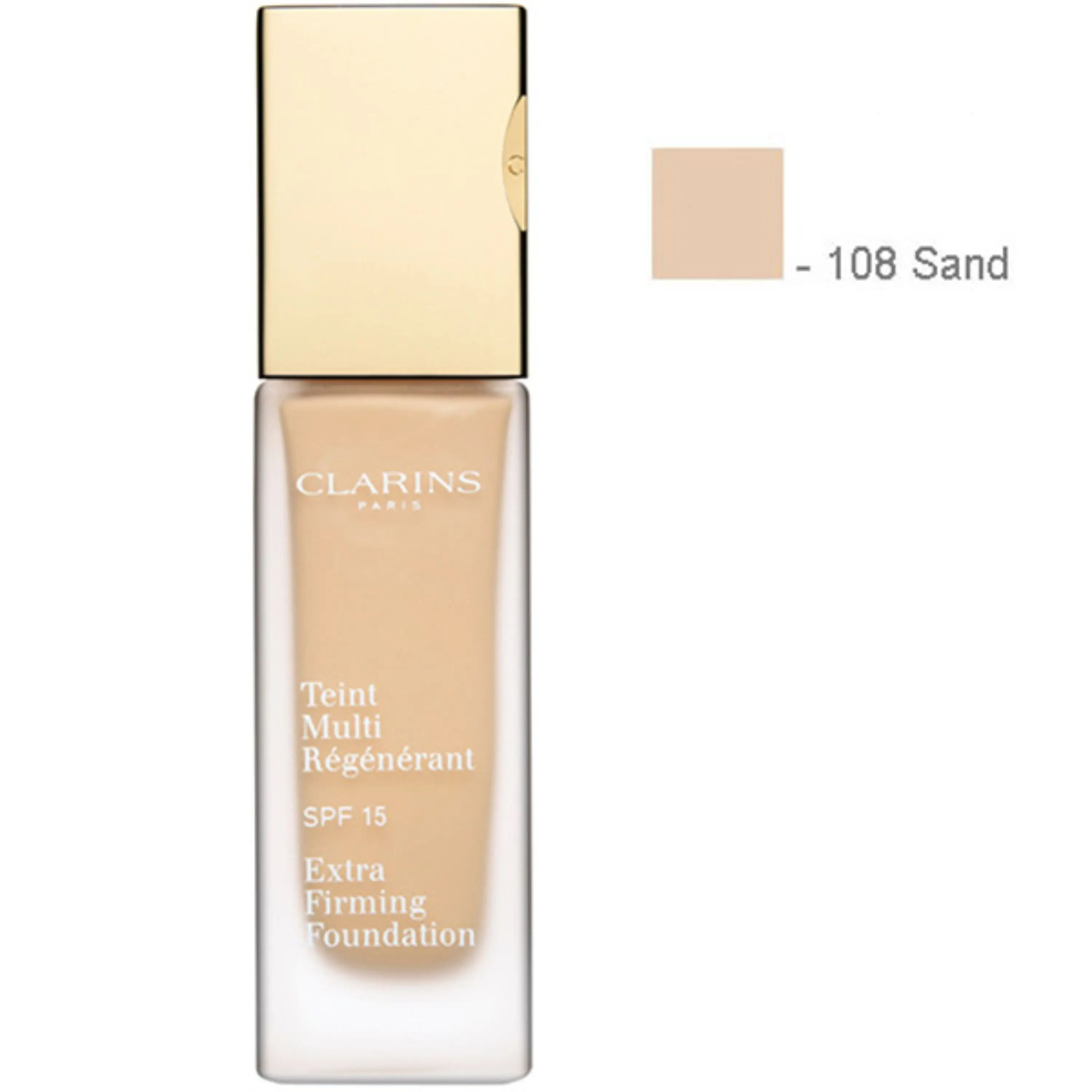 کرم پودر کلارنس اکسترا فرمینگ رنگ شماره 108 روشن حجم 30 میلی لیتر CLARINS