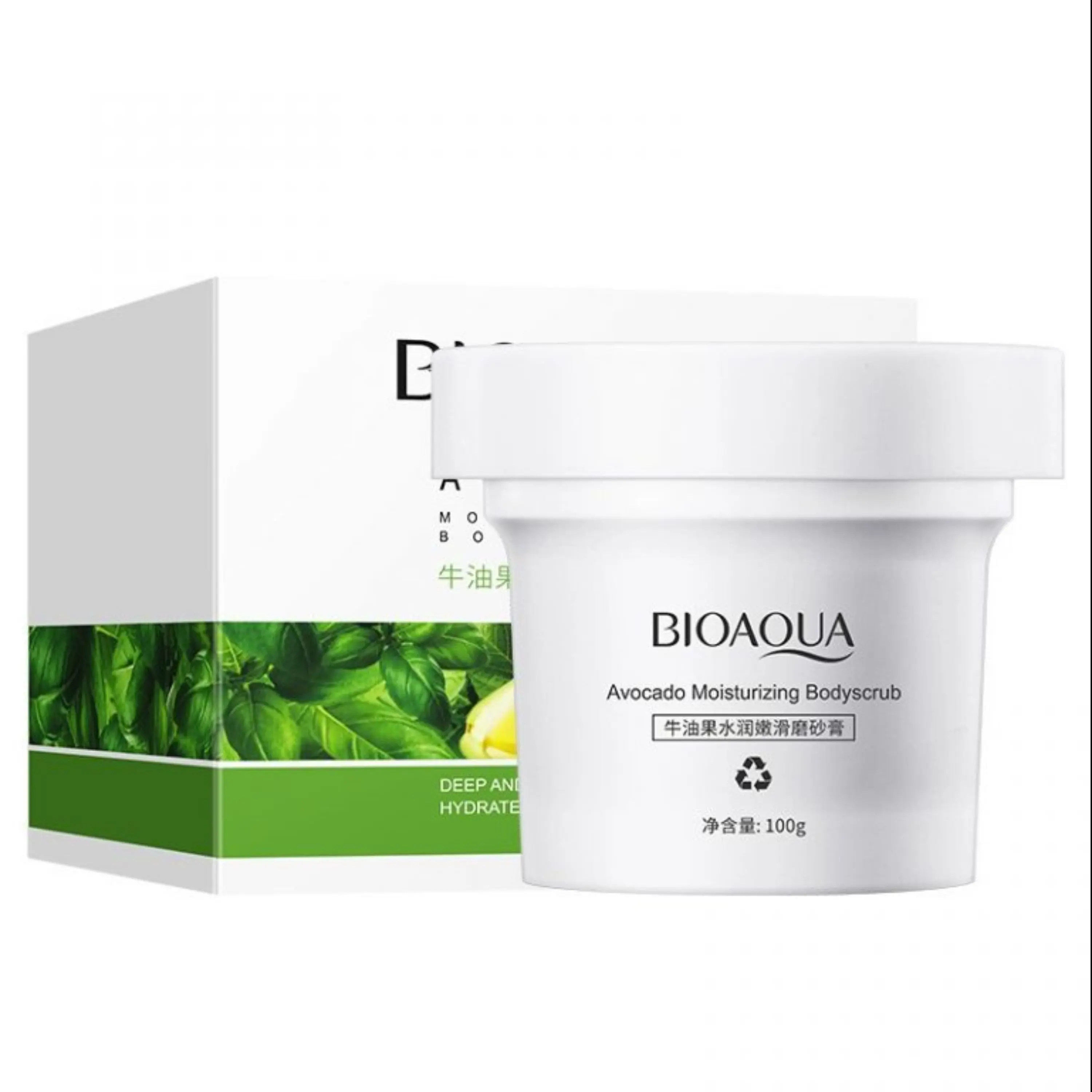 اسکراب بدن بیوآکوا حاوی عصاره آووکادو Avocado Moisturizing Body