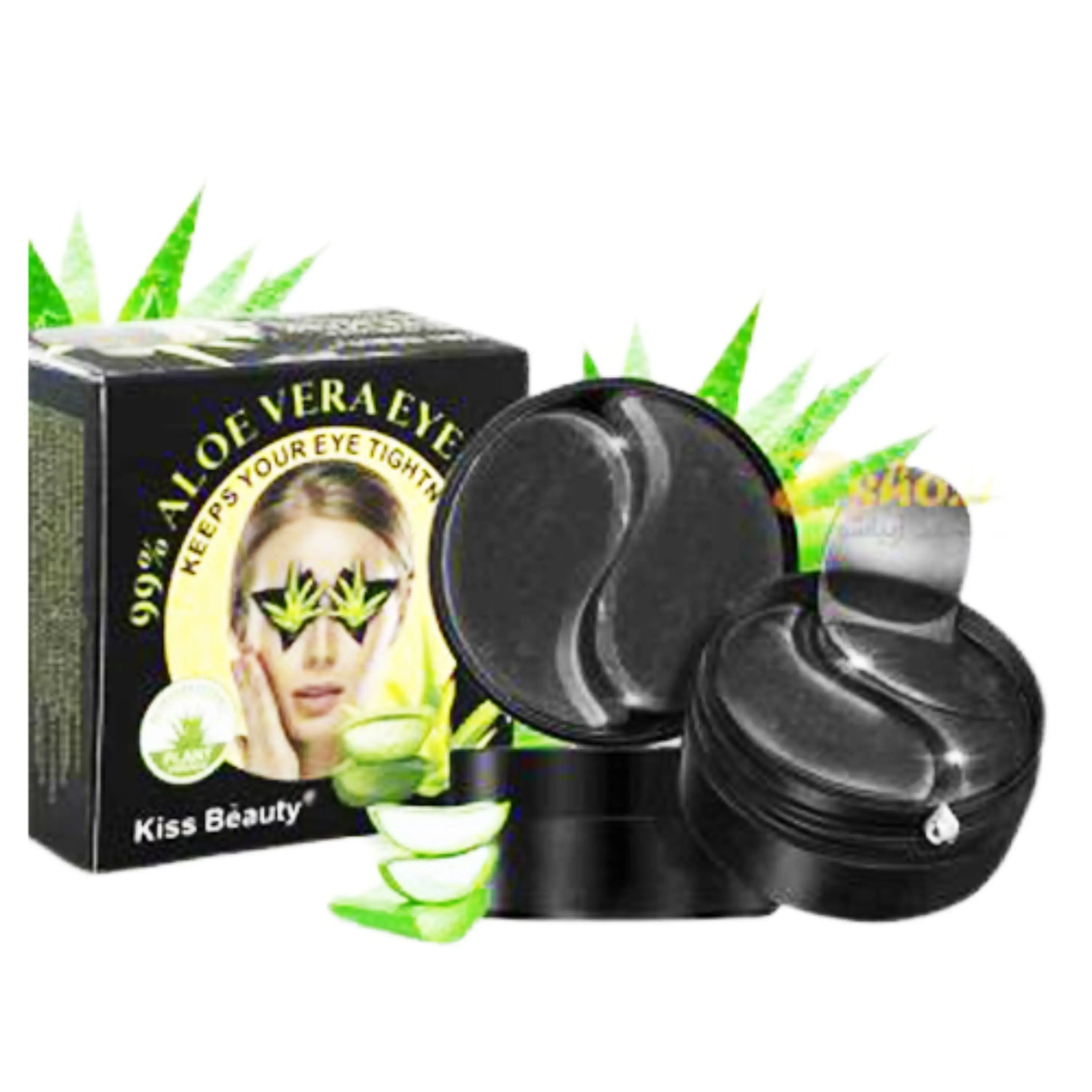 ماسک زیر چشم آلوئه ورا  Kiss Beauty بسته 60 عددی