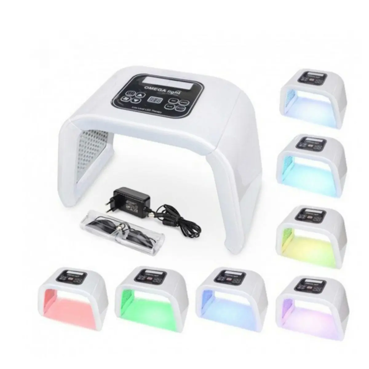 ماسک ال ای دی تونلی امگا لایت 8 رنگ  Omega light LED facial mask