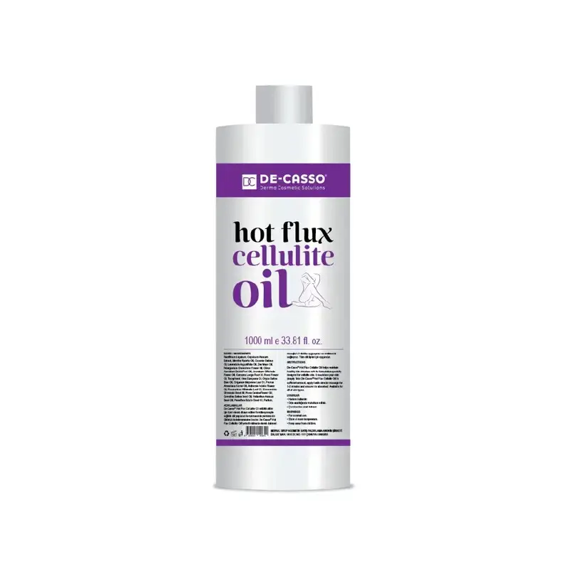 روغن هات فلاکس ضد سلولیت دکاسو 1000 میلی لیتر De-casso Hot flux anti-cellulite oil 1000 ml