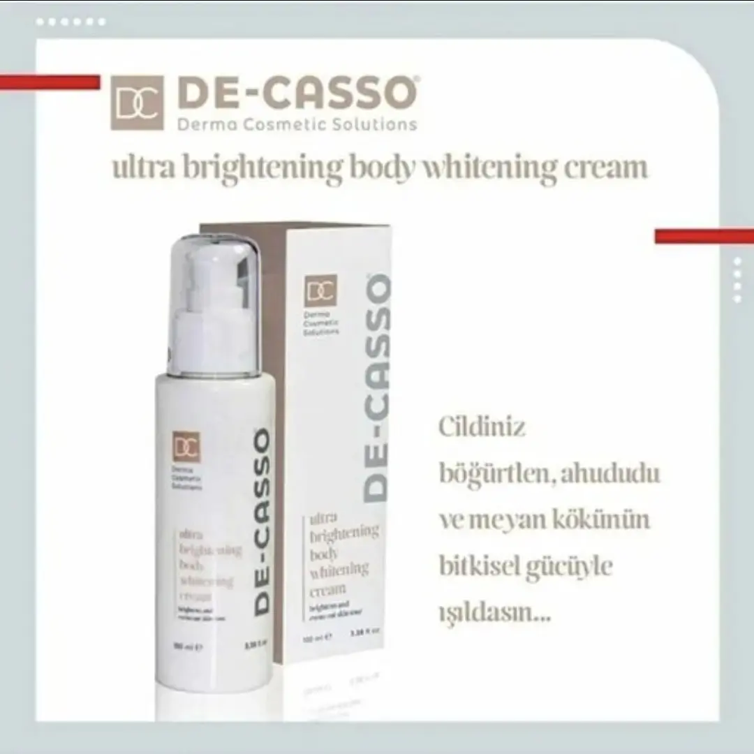 کرم سفید کننده بدن دکاسو 100 میلی لیتر De-casso body whitening cream 100 ml