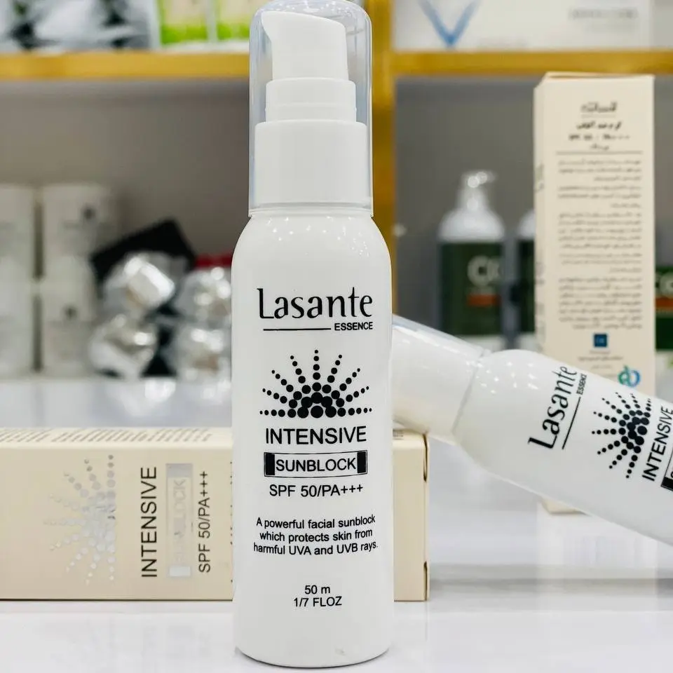 کرم ضد آفتاب و ضد لک بی رنگ SPF50 لاسانته