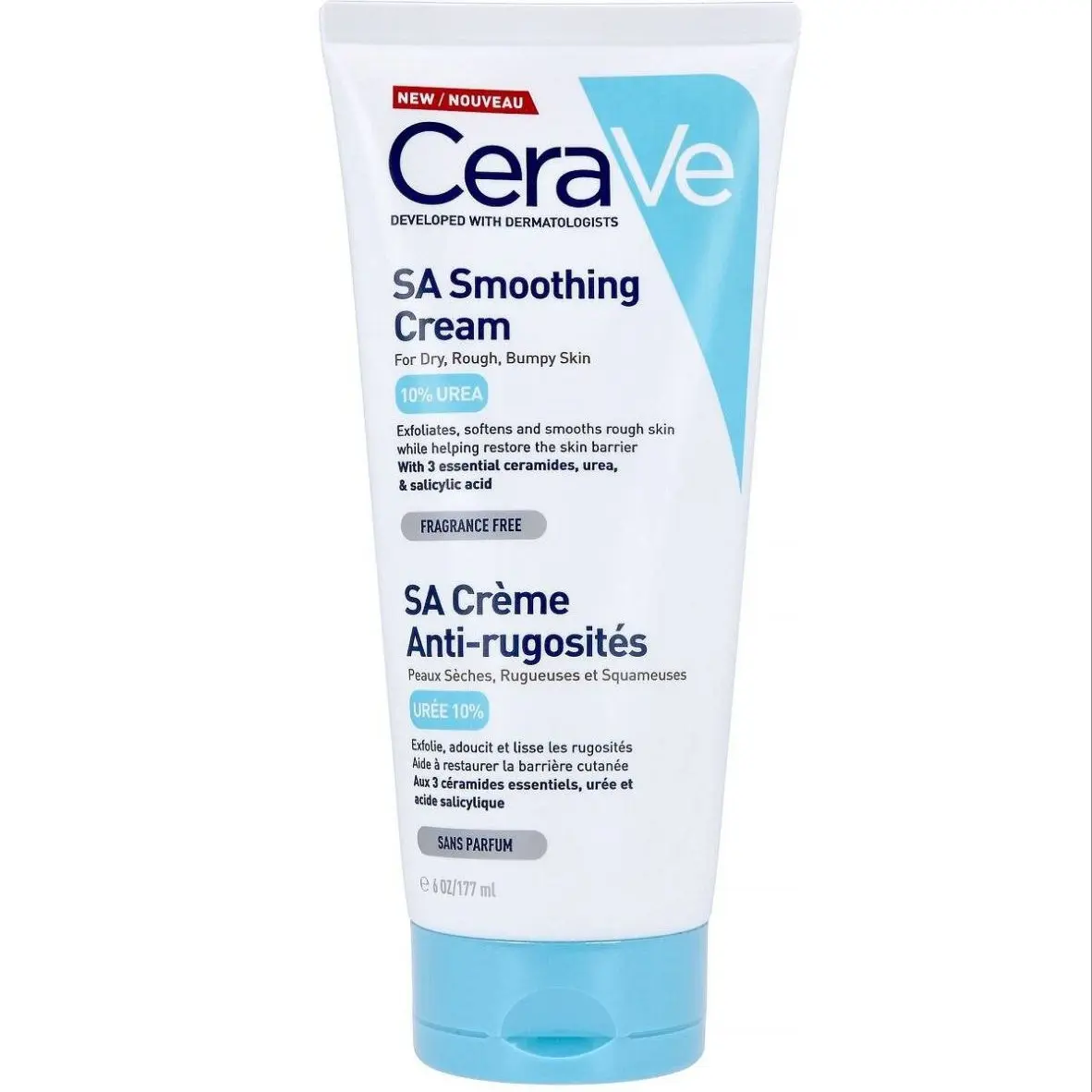 کرم مرطوب کننده و نرم کننده قوی سراوی Cerave مدل SA Smoothing cream  پوست خشک و برآمده