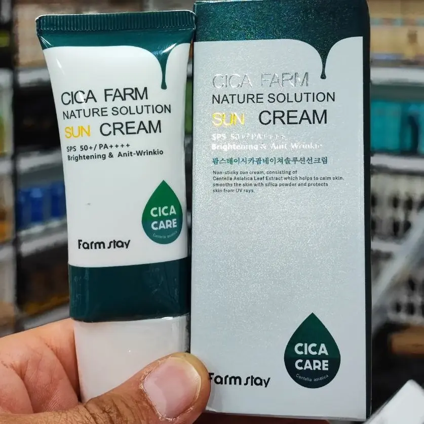 کرم ضد آفتاب بدون رنگ سیکا فارم استی حجم 30 میل cica farm spf 50