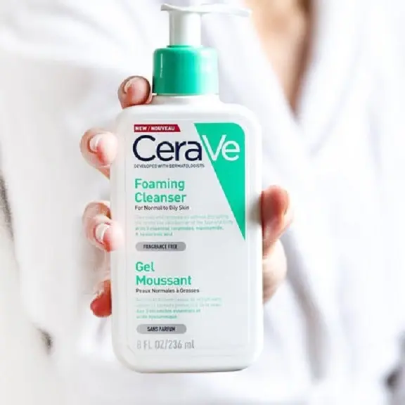 فوم شستشوی صورت سراوی Cerave مخصوص پوست نرمال و چرب حجم 236 میل