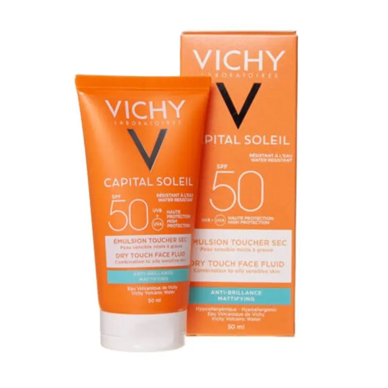ضدآفتاب بی رنگ و فاقد چربی ویشی SPF50