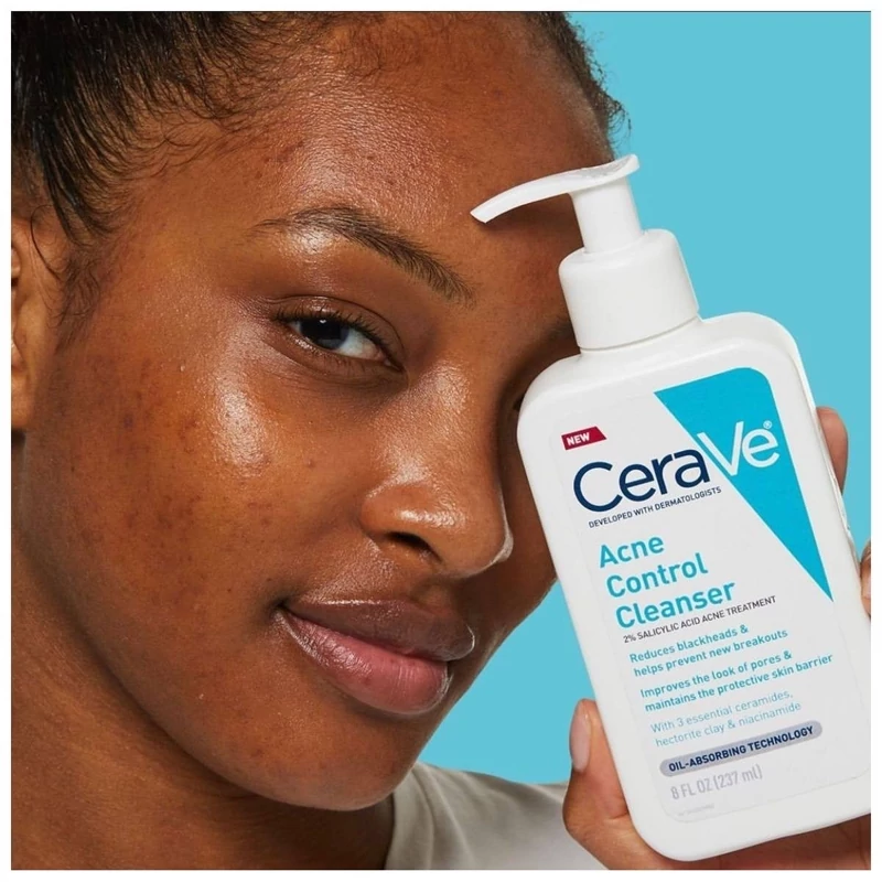 ژل شوینده کنترل آکنه سراوی Acne control cleanser حجم 236 میلی لیتر