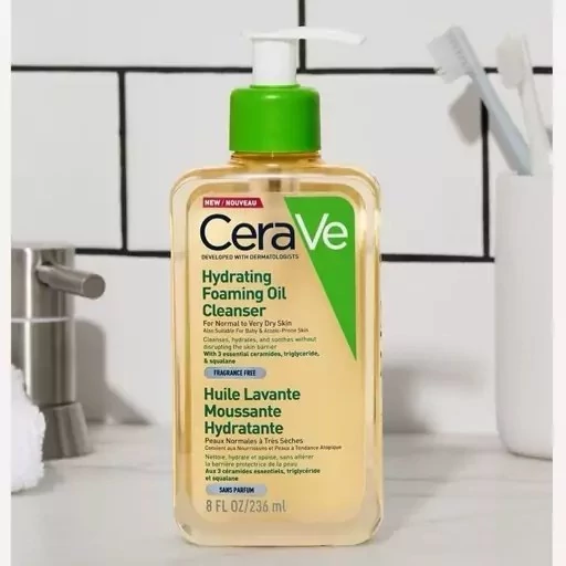 ژل شستشوی روغنی سراوی Cerave Hydrating Foaming Oil حجم 236 میل