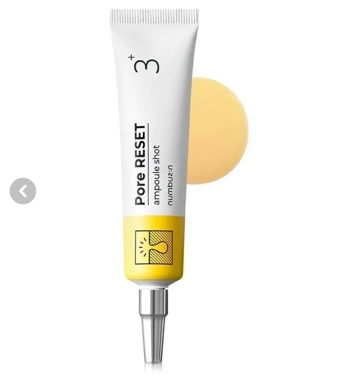 آمپول شات کوچک کننده منافذ شماره ۳ نامبوزین Numbuzin No.3 Pore Reset Ampoule Shot