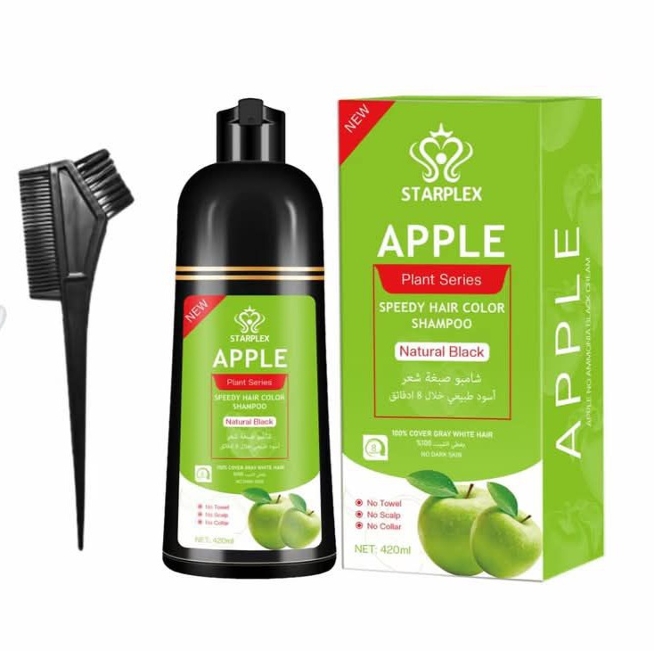 شامپو رنگ مو مشکی اپل STARPLEX APPLE (تضمین اصالت کالا)