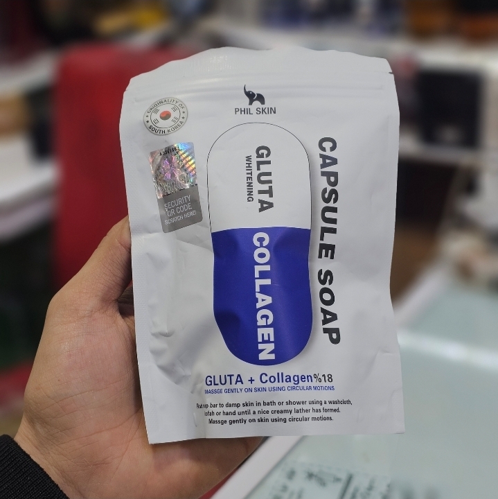 صابون کپسولی آبرسان و سفید کننده گلوتاتیون و کلاژن فیل اسکین Phil Skin