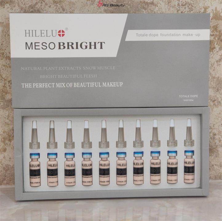 کرم پودر دائم مزوبرایت HILELU MESO BRIGHT پک 10 عددی