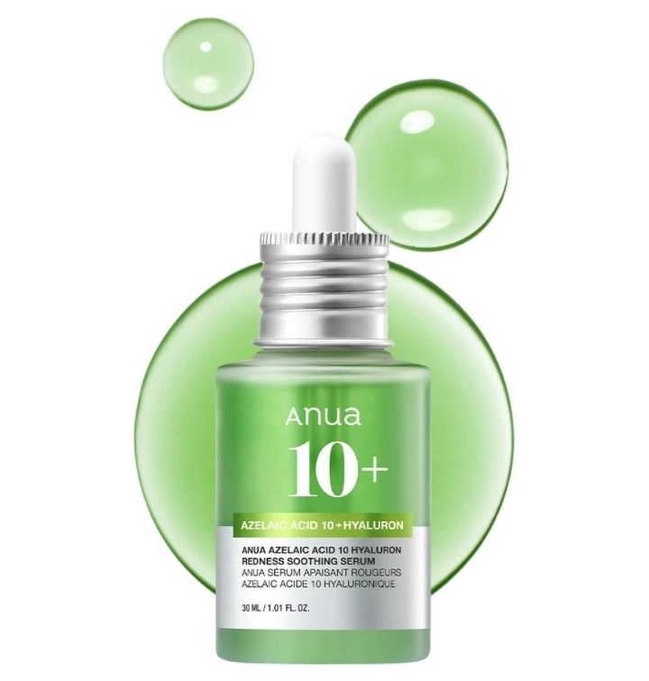 سرم آنوا مدل Azelaic Acid 10% + Hyaluron حجم 30 میلی لیتر